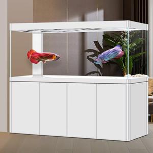 Großes Meerwasser-Aquarium mit Abgerundeten Ecken aus Aluminiumlegierung für Arowana-Fische, 600-2400L, Transparent, Ultra-Leise, für Wohnzimmer und Büro - Product Image 4