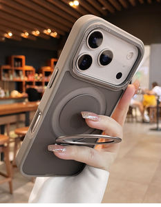 100% Focus Pixels Metal Magnetic Ring Phone Stand Hard Matte Phone Case para <span class=keywords><strong>iPhone</strong></span> 17 <span class=keywords><strong>Pro</strong></span> <span class=keywords><strong>Max</strong></span> - Product Image 5