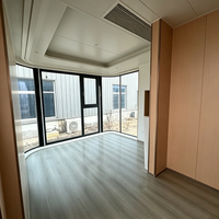 Maison conteneur moderne, sécurisée, préfabriquée, de luxe, mobile, à ossature en acier léger, ignifuge, respirante, combinable, pour bureau ou usage extérieur