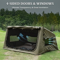 Tienda de Campaña Inflable, 4.5 ㎡   Interior espacioso con grandes ventanas de TPU, material impermeable avanzado para uso en todo tipo de clima.