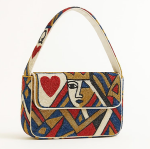 Bolso de Mano Casual Impermeable de Cuero PU Ligero con Cuentas Geométricas Hechas a Medida y Cierre de Cremallera - Product Image 4