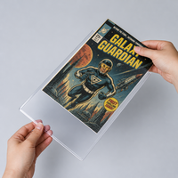 Étui rigide transparent en PVC pour cartes, épaisseur 5 mm, pour l'affichage de bandes dessinées