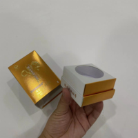 Caja de Papel Rígido con Textura en Relieve, Elegante y de Lujo, Caja Cuadrada de Cartón Personalizada para Empaque de Regalo de Crema Hidratante