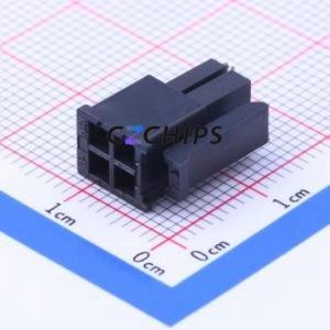 HX30002-4P Housing (Wire-to-Board / Wire-to-Wire) P=3mm Connector ( Jack Structure: 2x2P )( Pitch: 3mm )( Row Spacing: 3mm ) - Product Image 1