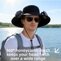 Nueva Gorra de Verano con Ventilador Ajustable y Carga Solar, Transpirable, con Protección UV, Ideal para Senderismo y Pesca al Aire Libre