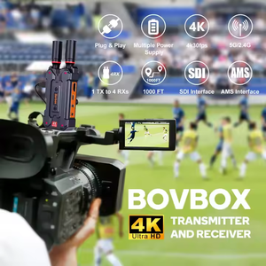Usd382 Tàu miễn phí 304 mét 1000ft 4k SDI + HD mi Máy thu phát không dây với pin tầm xa streaming vrriis 098 Pro - Product Image 3