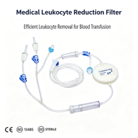 Filtre de réduction des leucocytes jetable médical, filtre stérile de leucoréduction pour la filtration au chevet en transfusion sanguine