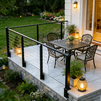 Spanngeländer-Set aus Edelstahl mit Anpassbarer Konfiguration für Balkon, Terrasse und Wohngebäude