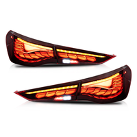 Nuevas Luces Traseras LED Retrofit Estilo OLED con Lente Roja para BMW Serie 4 G22 G23 G26 GTS 2020- (Luz de Freno y Señal de Parada)