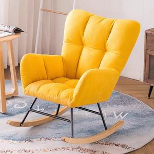 Fauteuil de salon Fauteuil à bascule avec un style de design moderne Fauteuil de chambre à coucher - Product Image 4