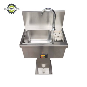 Piscina de Desinfección de Cuchillos de Acero Inoxidable Plateado con Pedal y Tanque de Lavado de Manos para <span class=keywords><strong>Talleres</strong></span> de Mataderos de Alimentos - Product Image 2