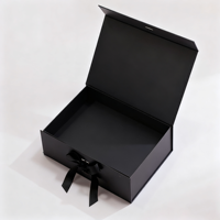 Boîtes cadeaux rigides magnétiques de luxe personnalisées, recyclables, avec revêtement UV, gaufrage, impression quadrichromie et ruban pour emballage de coffrets cadeaux
