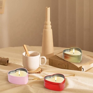 Bán nóng bán buôn tùy chỉnh màu sắc nhỏ hình trái tim nến thiếc hình trái tim nến tins sô cô la kim loại trường hợp <span class=keywords><strong>tin</strong></span> - Product Image 5