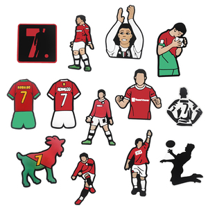 Breloques pour chaussures de football, boucles pour sabots de sport, accessoires en PVC pour sabots, breloques pour chaussures, pour la vente en gros, avec logo personnalisé, pour baskets pour hommes - Product Image 1