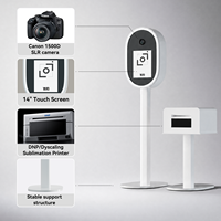 Machine de photomaton ouvert commerciale en libre-service pour la location d'événements, les fêtes, les expositions et la vente au détail