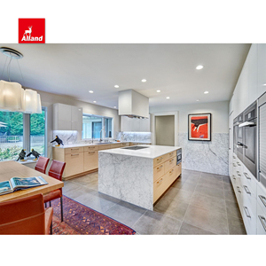 Gabinete de cocina chino <span class=keywords><strong>Manhattan</strong></span> Frame-Less Market Trend Grand por Light EV Oak Laminate Melamine High Gloss Lacquer Slab Panel - Product Image 3