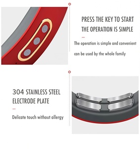 Alat Pijat Leher Elektronik 4D Pulse Wireless Portable Smart <span class=keywords><strong>Neck</strong></span> Care Warmer Pemanas Servikal - Product Image 4