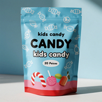 Sacs à fermeture éclair personnalisés pour collations, biscuits, bonbons, sacs cadeaux mignons à motifs de dessins animés, pochettes autoportantes pour cadeaux d'enfants
