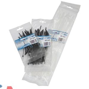 Cable de amarre blanco de 25 piezas, resistente y duradero, ideal para organizar cables y asegurar objetos en diversas ocasiones. - Product Image 1