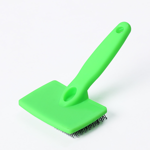 Gran oferta, guante de plástico para mascotas, cepillo, depilación rápida, herramienta de baño con función de masaje, producto de aseo barato con botón almacenado - Product Image 2