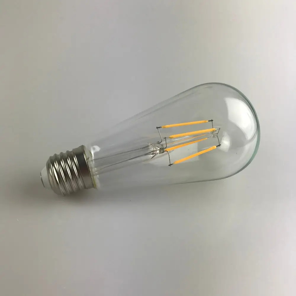 ST64 E26 E27 Base LED Lâmpada de Filamento 24V 12V 36V Dimmable Edison Lâmpadas LED 2W 4W 6W 8W Vintage Lâmpada LED