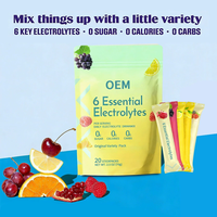 Poudres d'électrolytes et de vitamines en sachets OEM – Bâtonnets de poudre d'électrolytes – Supplément d'électrolytes pour une meilleure hydratation et des soins de santé