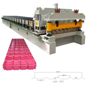 Botou JCX popüler tasarım Metal adım kiremit çatı sac rulo şekillendirme makinesi sırlı kiremit yapma makineleri