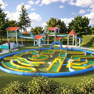<span class=keywords><strong>Mini</strong></span> jeux de sport gonflables en PVC unisexe locations de fêtes en plein air de haute qualité toboggan de <span class=keywords><strong>golf</strong></span> et de parc d'attractions gonflable géant - Product Image 1
