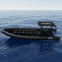 Bateau pneumatique semi-rigide en aluminium Patrol de 28 pieds RHIB 860 Orca Hypalon