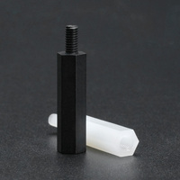 Lianyang HTS * 5 entretoise de goujon en Nylon hexagonale à une extrémité M5 écrous en plastique isolants pour Support de carte mère PCB