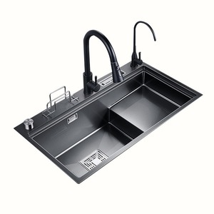 Évier de cuisine en acier inoxydable de qualité supérieure avec système de drainage anti-colmatage pour la maison et les restaurants - Product Image 4