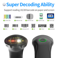 Xincode 2D USB con cable Escáneres de código de barras Inventario Escáner de código Qr portátil Sensor CMOS Lector de código de barras con soporte para la venta