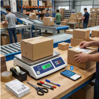 Báscula Electrónica Inalámbrica de Alta Precisión BH-30 de Fábrica Directa, Conectada a Software ERP de Computadora, Plataforma ABS
