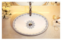 KD-03DBO Hochwertiges Keramik-Ei-förmiges Tischwaschbecken mit Farbdesign, Glasfaser-Waschbecken, Chaozhou Sanitärkeramik