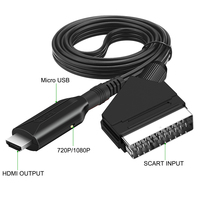 Für Sky Box STB Plug & Play HDM1 zu SCART Video Audio Upscale Converter Für HD TV DVD 1080P/NTSC/PAL Adapter