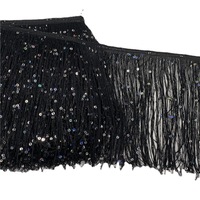 Offre Spéciale 20cm crypté épaissi Nylon gland Sequin Chainette franges lacets garniture brillant gland frange garniture