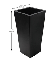 Grosir Produk Dekorasi Taman Vertikal Logam Pot Bunga Persediaan Taman Stainless Steel Stackable Pekebun