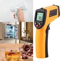 Termometer Digital GM320 Pengukur Suhu Tanpa Kontak Nirkabel LCD Digital IR Laser Infrared Temperature Gun