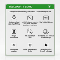 Vente directe usine – Support double moniteur réglable à compression, capacité de charge 10 kg, pour écrans 13-32 pouces et ordinateurs portables 10-17 pouces, en acier laminé à froid épaissi