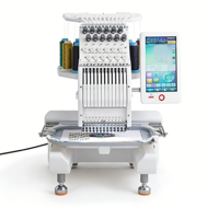 Machine à broder informatisée à tête unique facile à utiliser avec écran tactile convivial