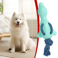 Jouets à mâcher interactifs pour animaux de compagnie en gros d'usine, pour l'entraînement et la vocalisation, en TPR et corde de coton, pour chiens