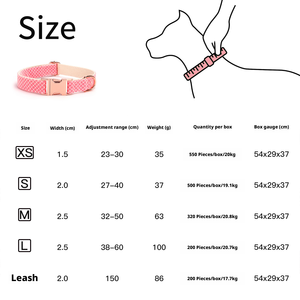 Collar para <span class=keywords><strong>Perro</strong></span> <span class=keywords><strong>de</strong></span> Poliéster Suave y Duradero con Rayas, Grabado <span class=keywords><strong>de</strong></span> Letras, Cierre <span class=keywords><strong>de</strong></span> Botón Ajustable y Decoraciones <span class=keywords><strong>de</strong></span> Cinta - Set <span class=keywords><strong>de</strong></span> Collar - Product Image 4