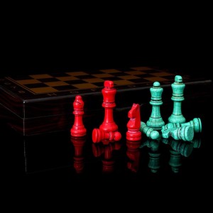 <span class=keywords><strong>Jeu</strong></span> d'échecs standard en pierre, <span class=keywords><strong>nouveau</strong></span> matériau - Product Image 6