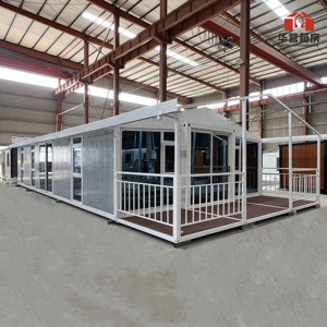 Maisons modulaires modernes de luxe de 40 pieds résidences préfabriquées en conteneur pour <span class=keywords><strong>la</strong></span> construction immobilière en plein air supermarchés centres commerciaux - Product Image 1