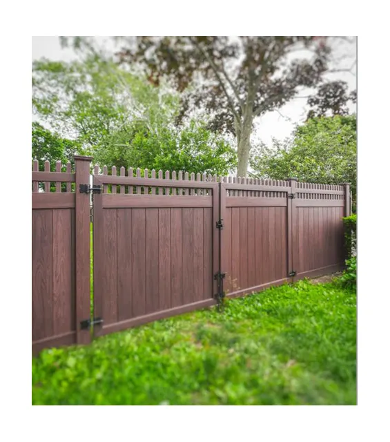 Home Garden Custom Private Plastic Fence Composite Wpc Garden Fence