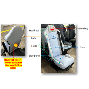 Zware vrachtwagenstoelbekleding |   Op maat gemaakte, ademende, schokabsorberende kleding voor de vloot - Product Image 2