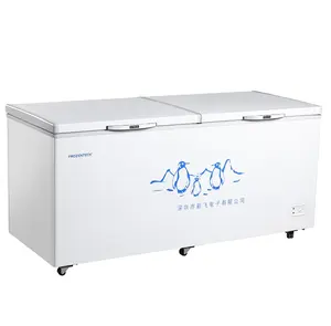1000L商用大容量冷藏冰柜卧式泡沫门深槽冰柜