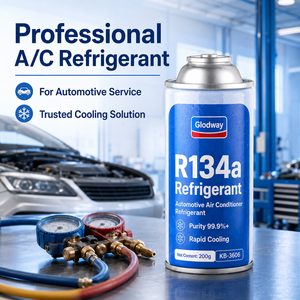 Gas Refrigerante R134a Glodway 200g per Auto, Gas Refrigerante ad Alta Purezza, Raffreddamento Rapido, Prestazioni Stabili, Soluzione per Riparazione Climatizzatori Auto - Product Image 1