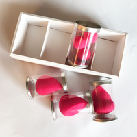Ensemble d'éponges à maquillage, fond de teint, pour mélanger les poudres, offre spéciale, 5 pièces
