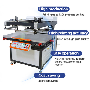 High Quality Single Color Screen Printing Machine 1color Screen Printer for logo Printing Flatbed Silk Screen Printing Machine